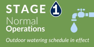 Graphic indicating Stage 1: Normal Operations