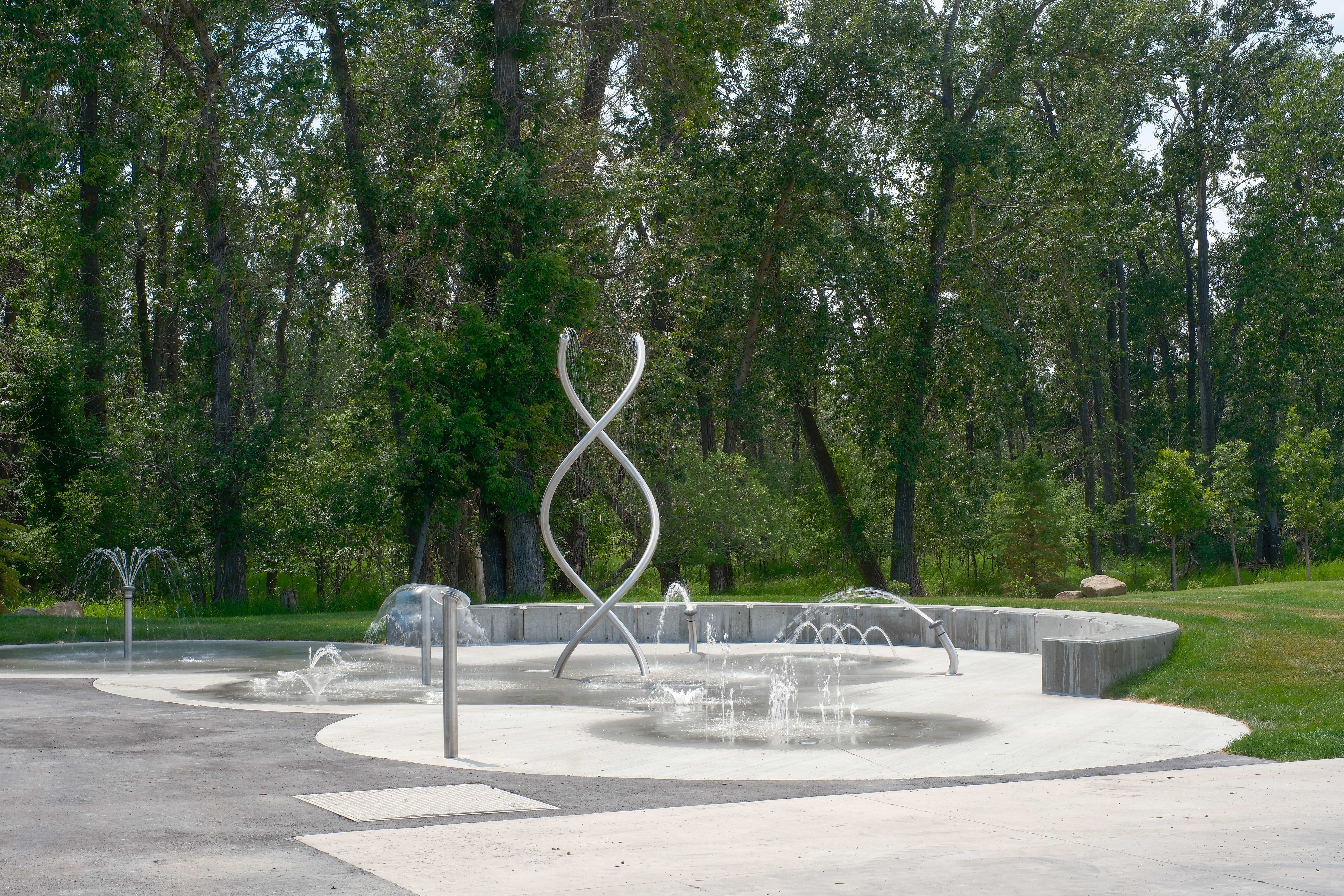 Water Feature at ALC Plaza