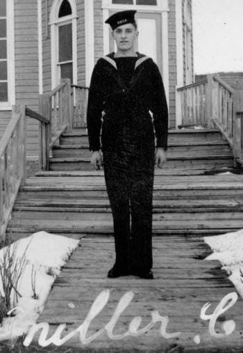 Cliff Miller in his Navy uniform, WWII