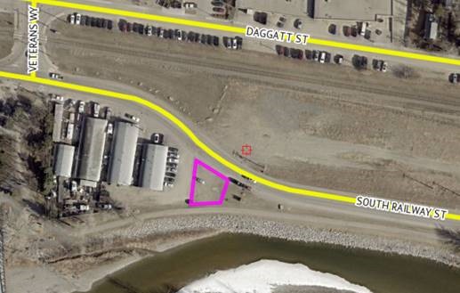 Map showing parking lot east of Rim to Rim