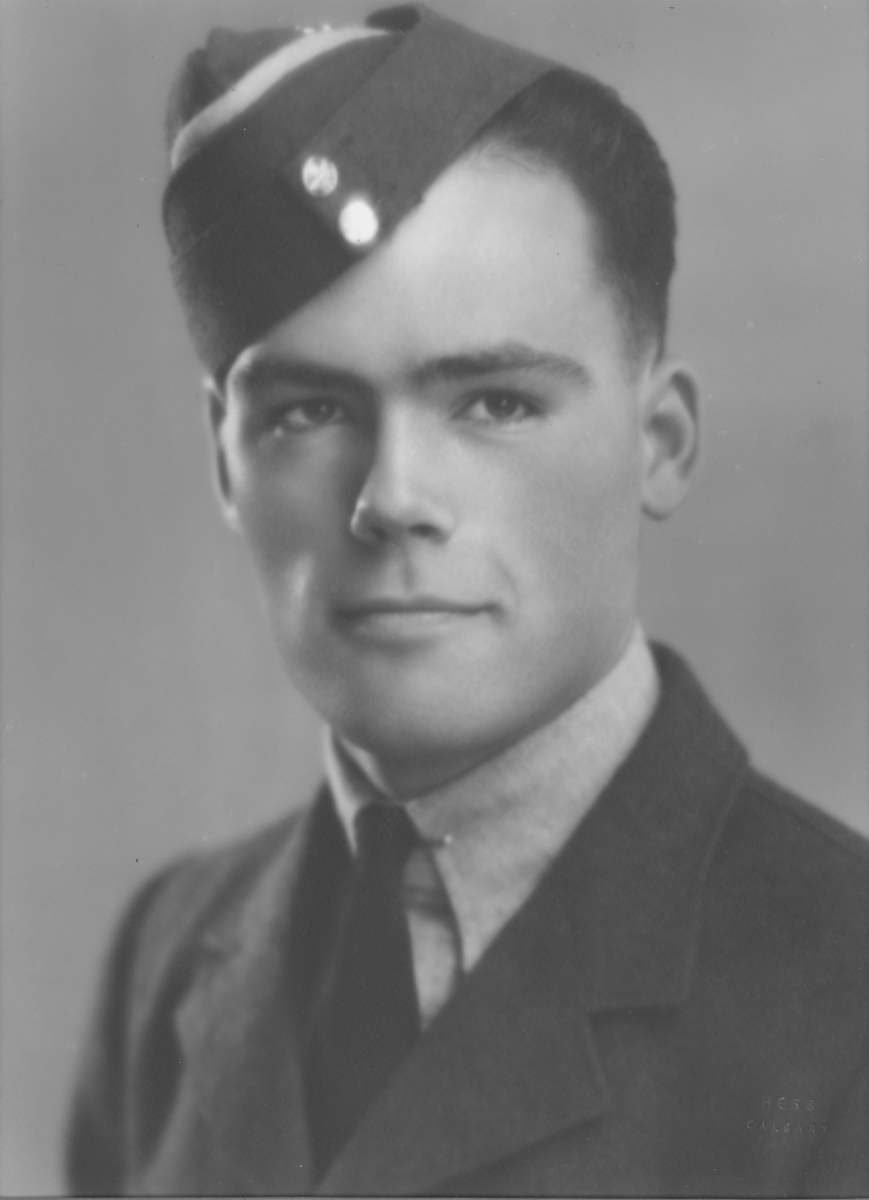 Donald Hall in uniform, WWII.