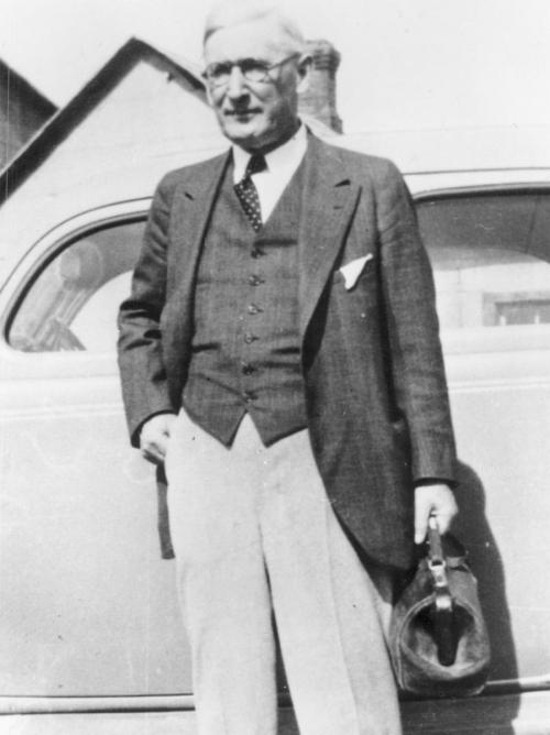 Black and white photograph of Dr. Ardiel. 