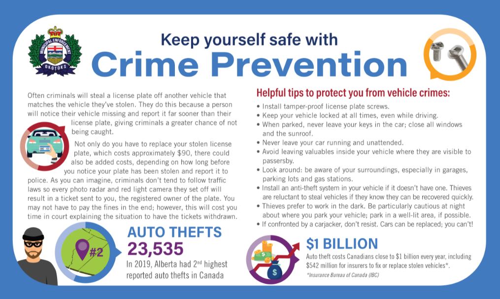 Back of license plate brochure