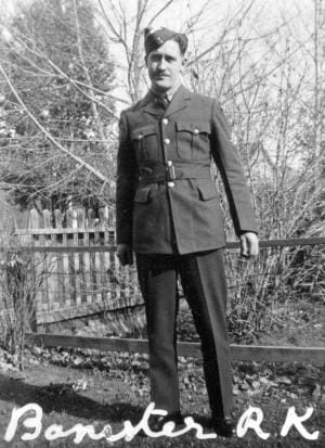 Ronald Banister in his Air Force uniform, World War 2