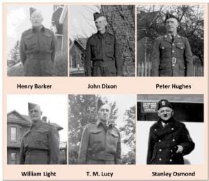 Veterans from Okotoks, WWII.