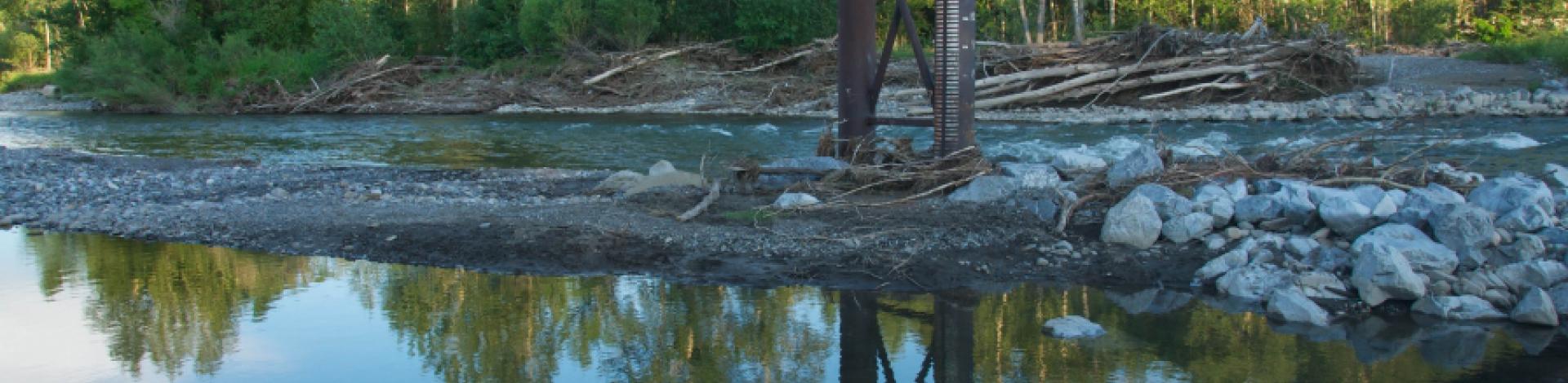 Pedestrian Bridge - Sheep River Valley
