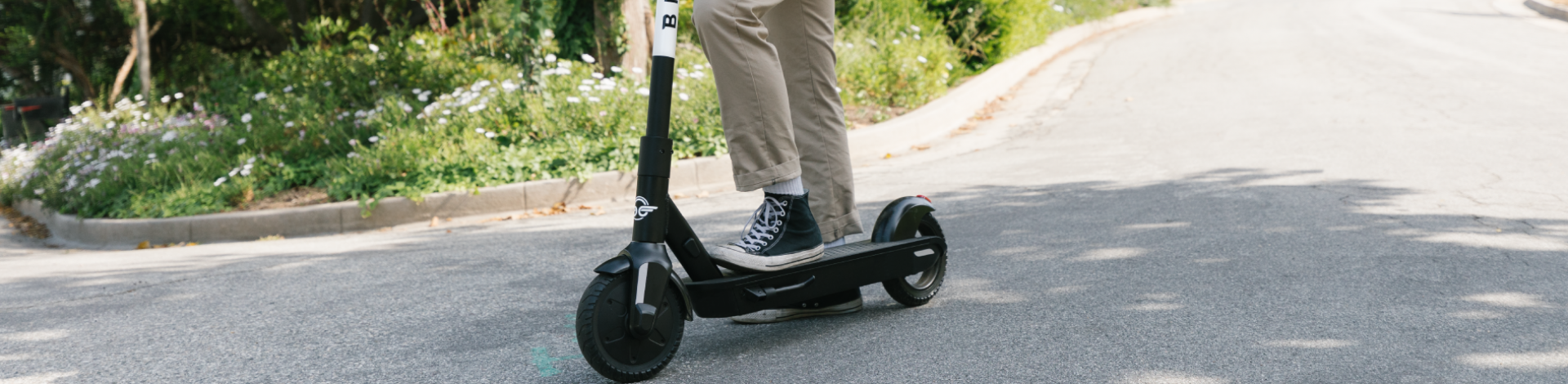 an e-scooter
