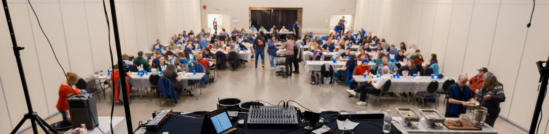 the veiw from the stage