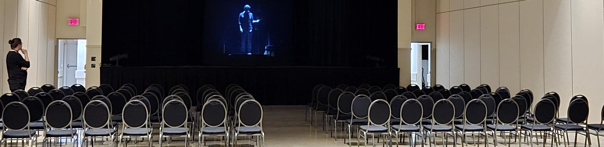 an empty ballroom