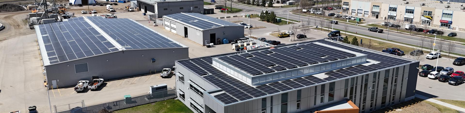 Solar PV Systems on Ops Building & Eco Centre