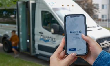 Okotoks Transit app to book on demand ride