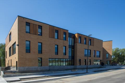 Okotoks Arts and Learning Campus building, home to the Okotoks Public Library