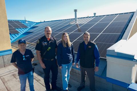 Solar PV System on Fire Building