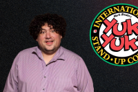 three stand up comedians on a stage