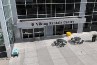 a photo of the front of the building