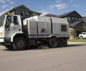 Street Cleaning Sweeper in neighbourhood