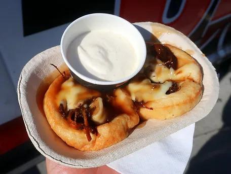 two cookies in a paper plate
