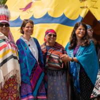 Mayor Thorn and CAO Vincent at Tipi Transfer