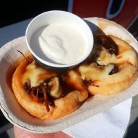 two cookies in a paper plate