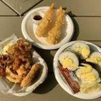 a trio of plates with food 