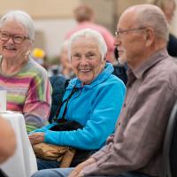 Seniors at seniors celebration lunch