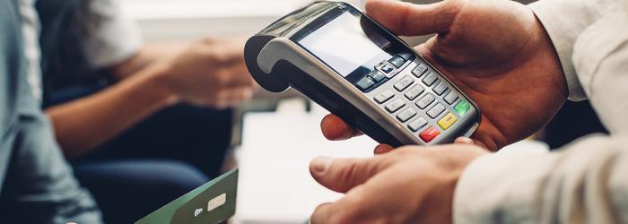 debit card payment transaction between two people