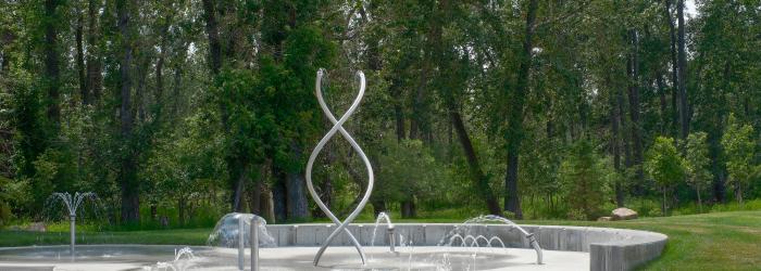 Water Feature at ALC Plaza