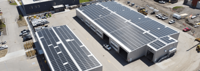 Solar system added to Town Operations Centre fleet building and Eco Centre roofs